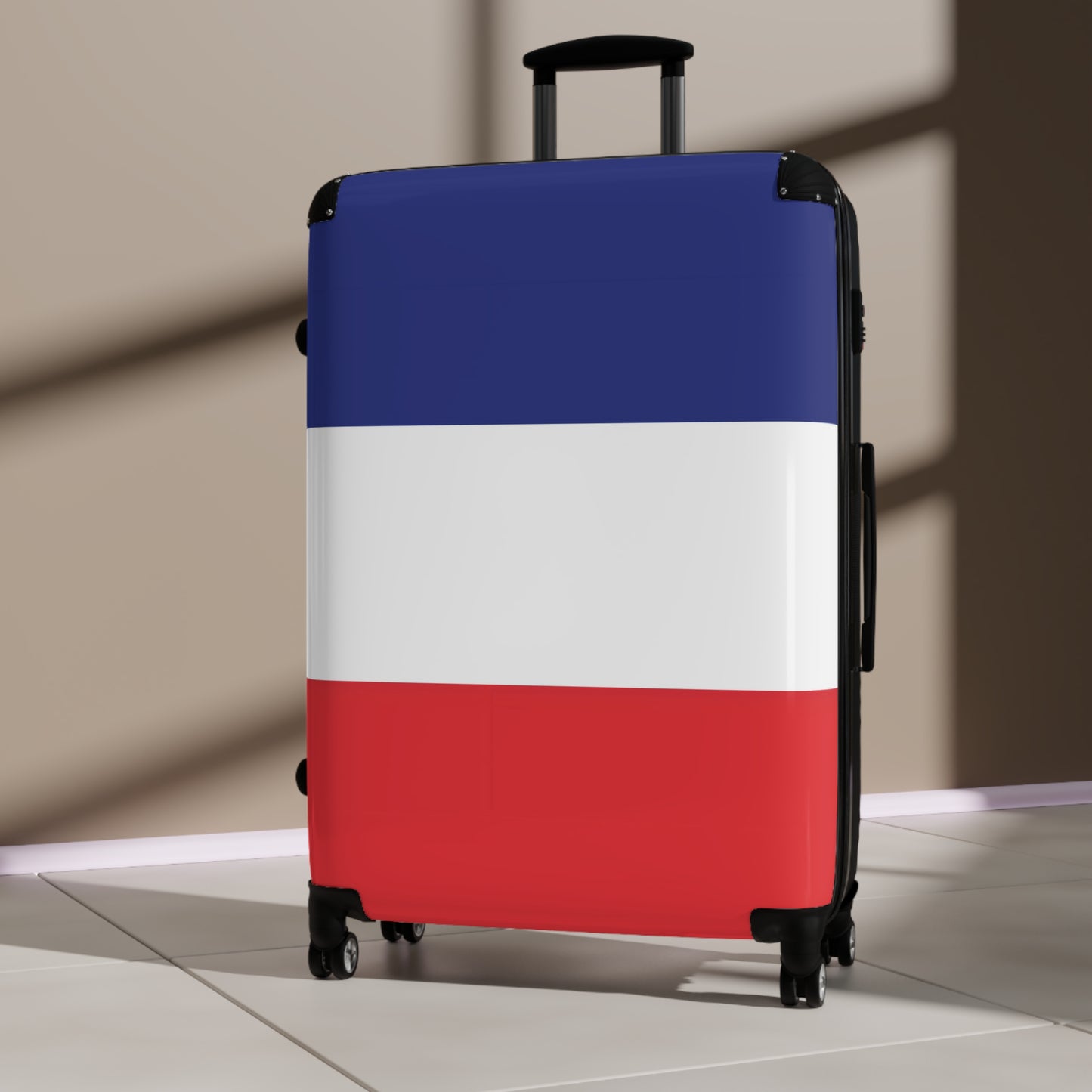 France Flag Inspired Suitcase