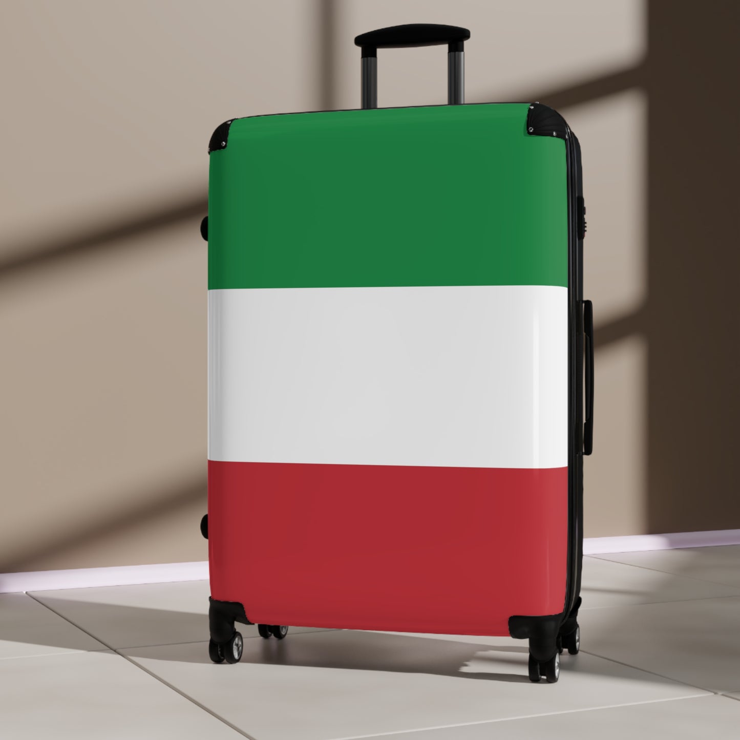 Italy Flag Inspired Suitcase