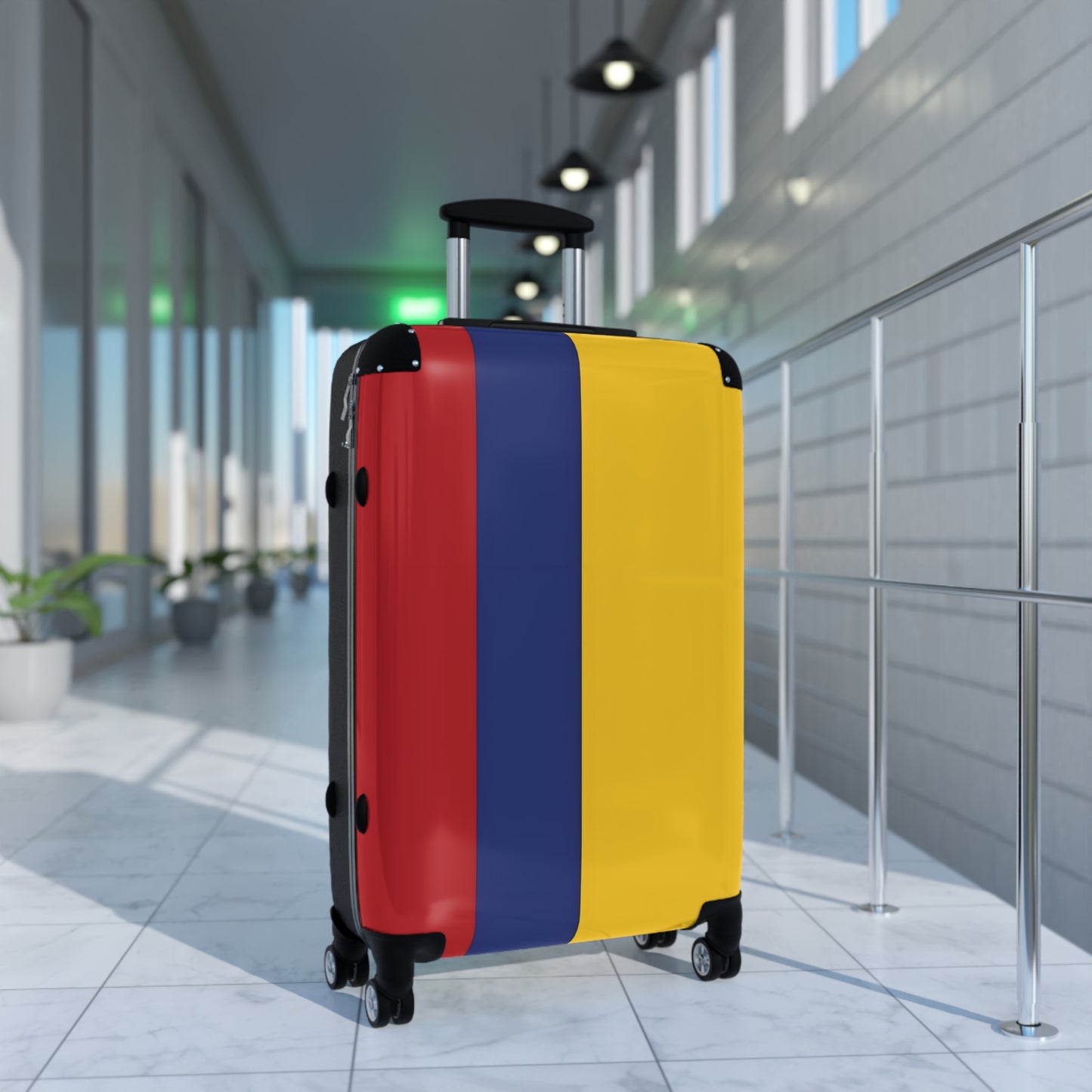 Colombia Flag Inspired Suitcase
