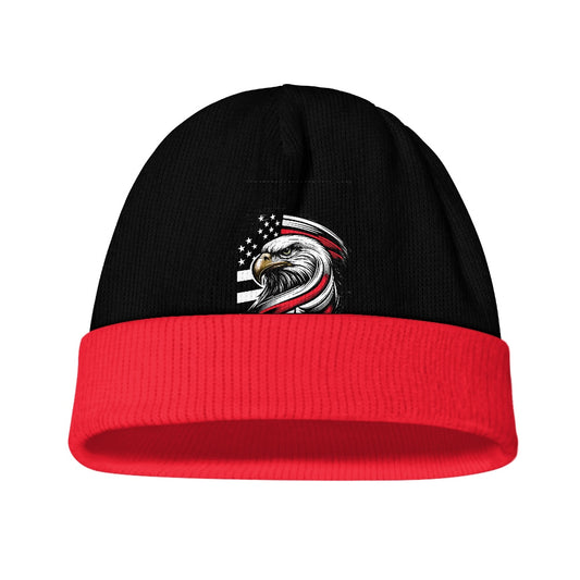 Thin Red Line Flag Inspired Eagle Kids' Beanie