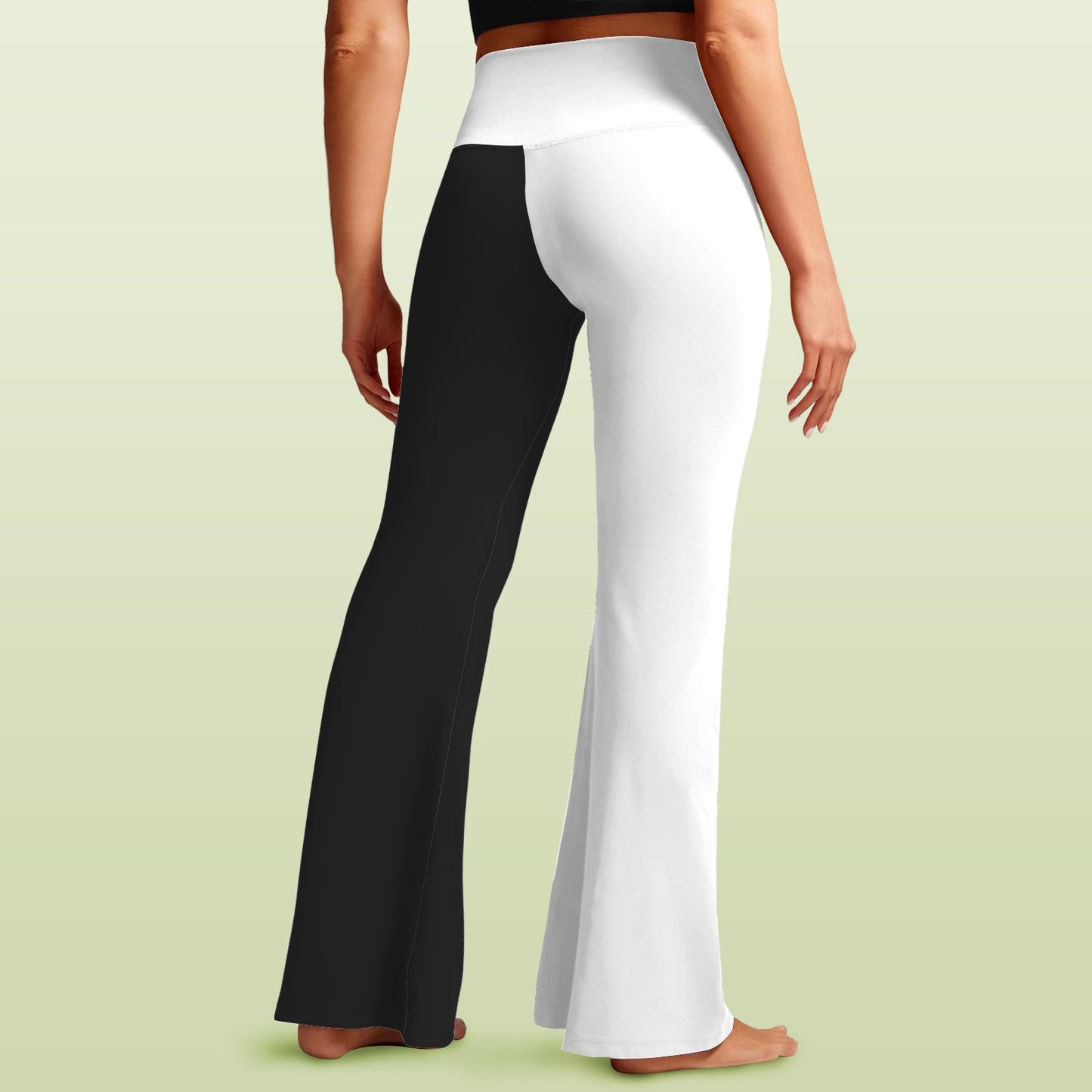 Come and Take It Flag Inspired Women's V-Crossover High Waisted Flare Leggings