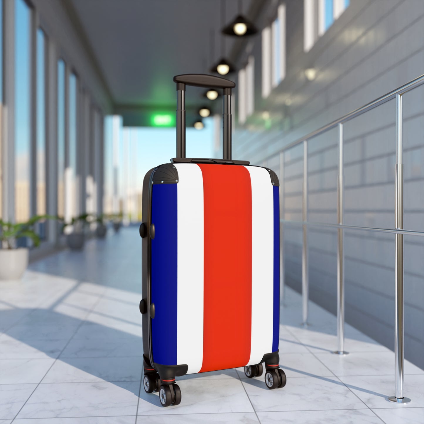 Costa Rica Flag Inspired Suitcase