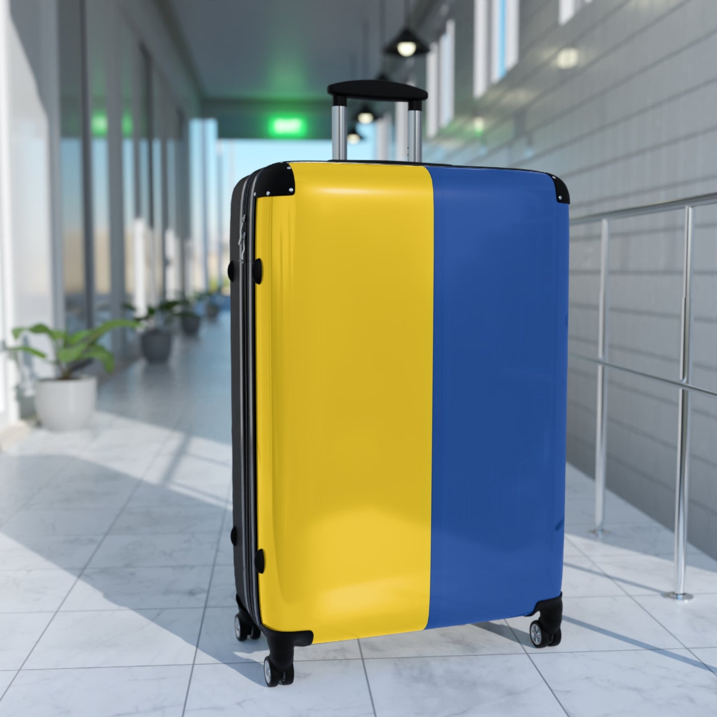 Ukraine Flag Inspired Suitcase
