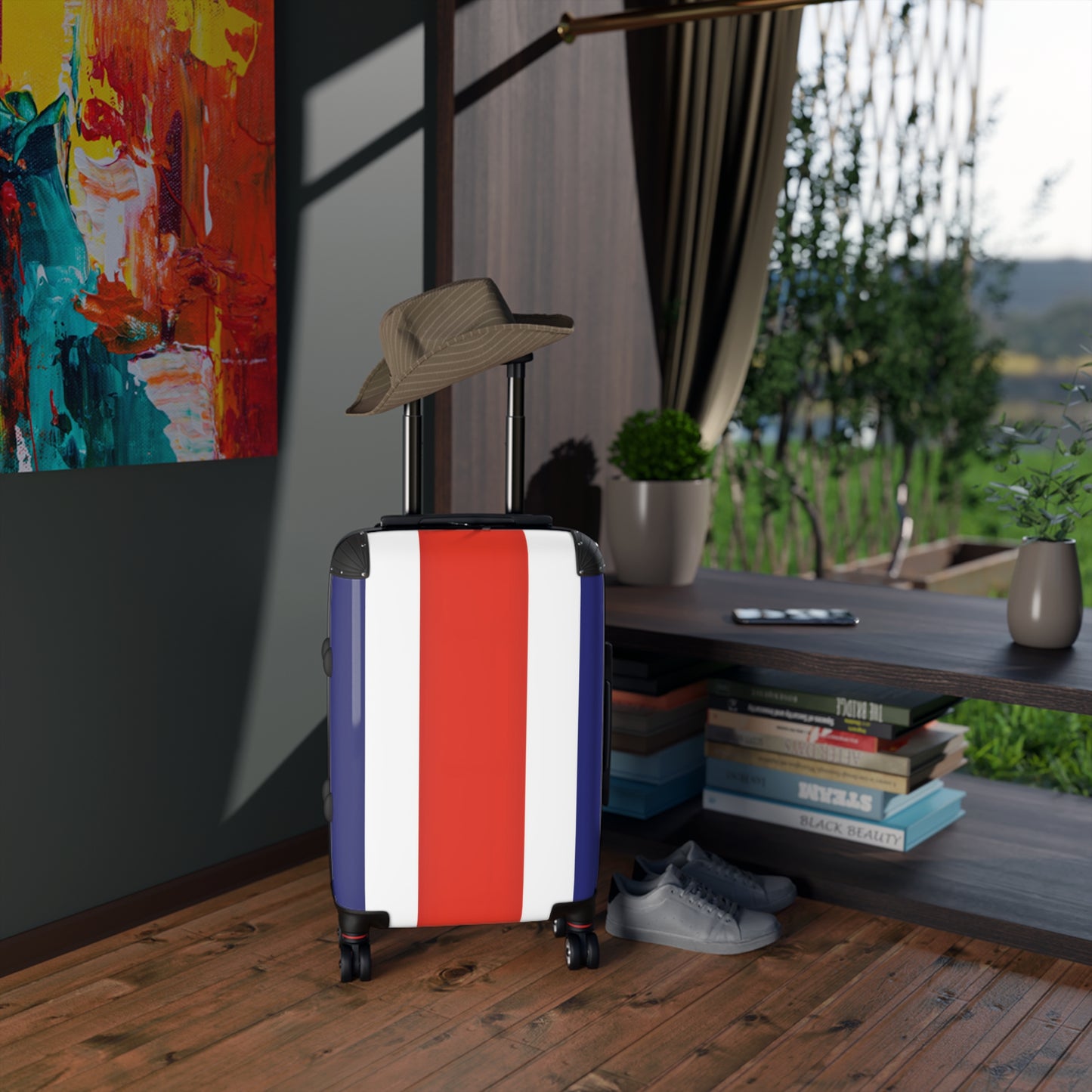 Costa Rica Flag Inspired Suitcase