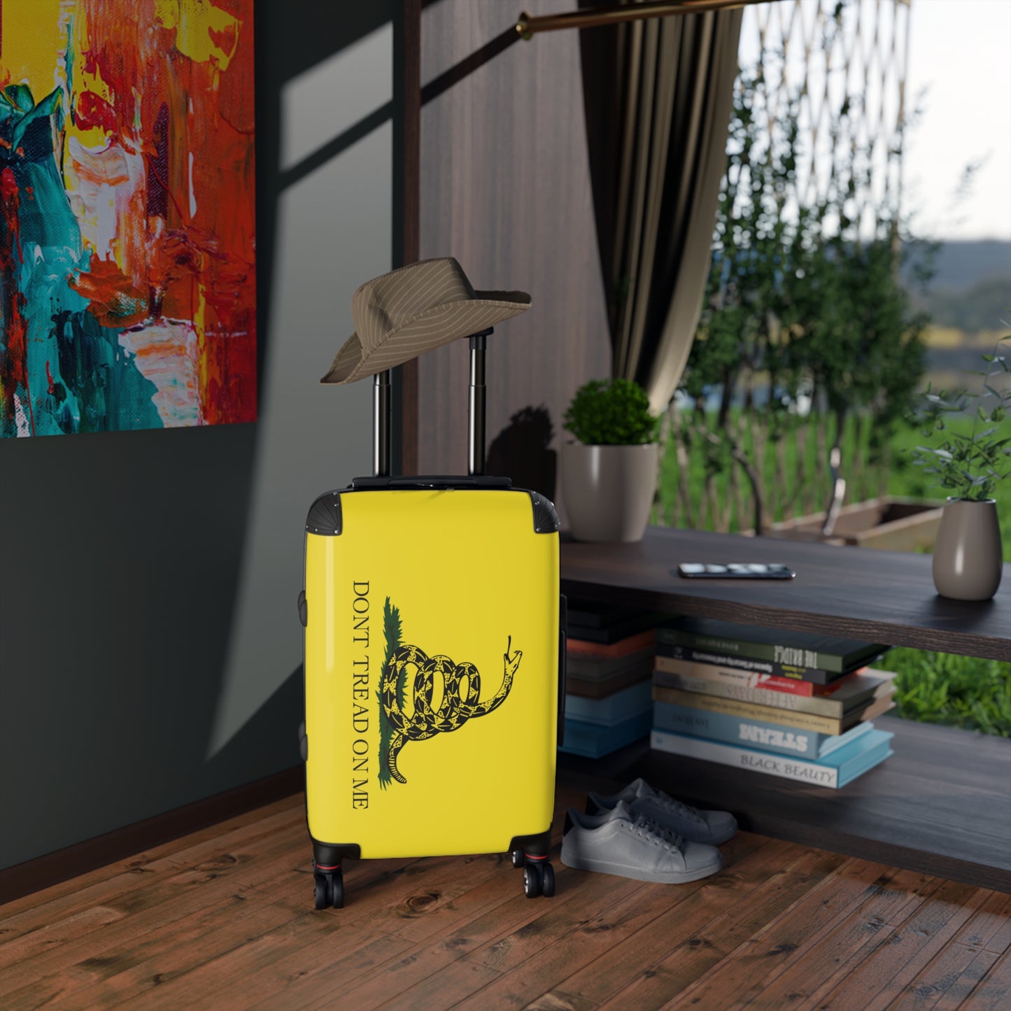 Gadsden Flag Inspired Suitcase