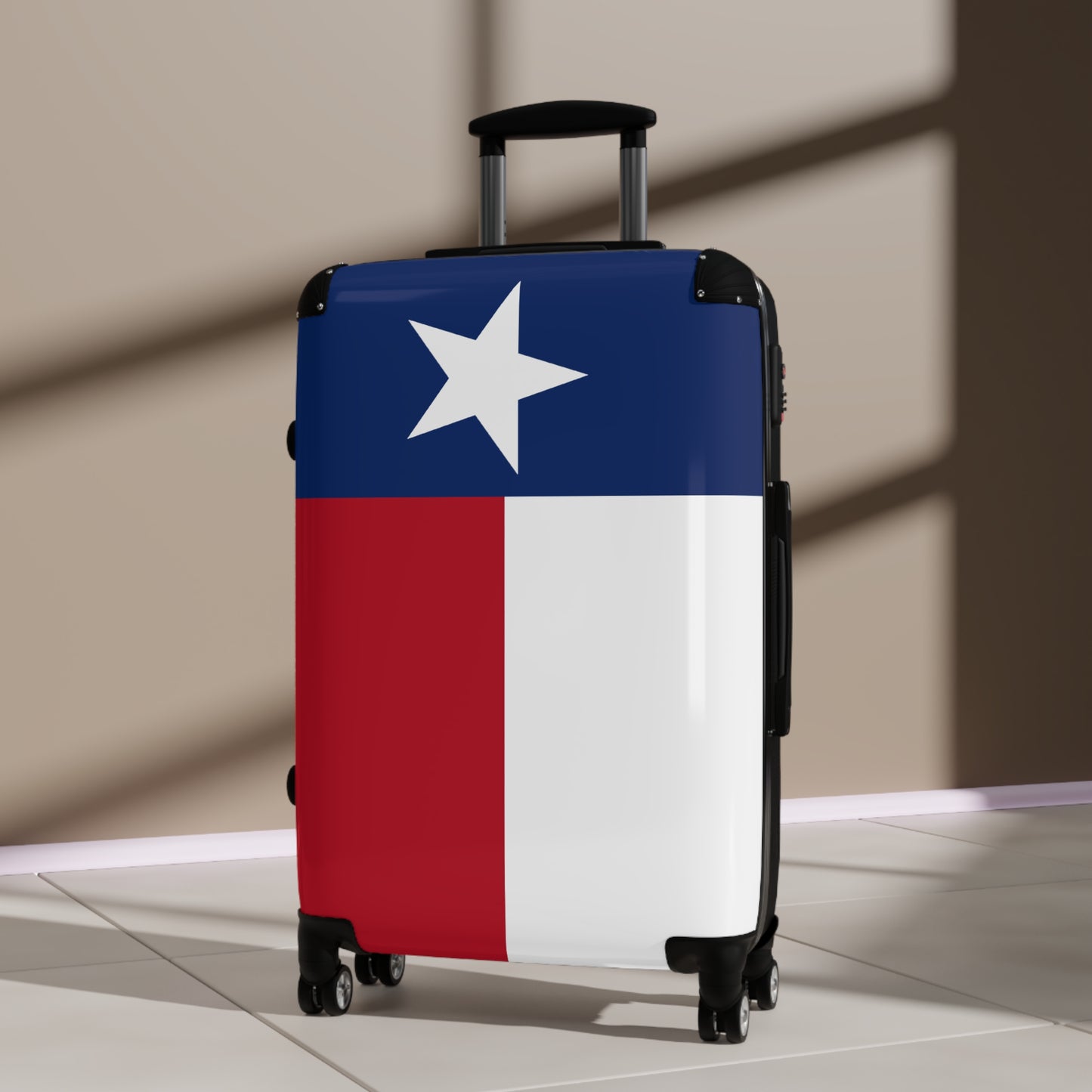 Texas Flag Inspired Suitcase