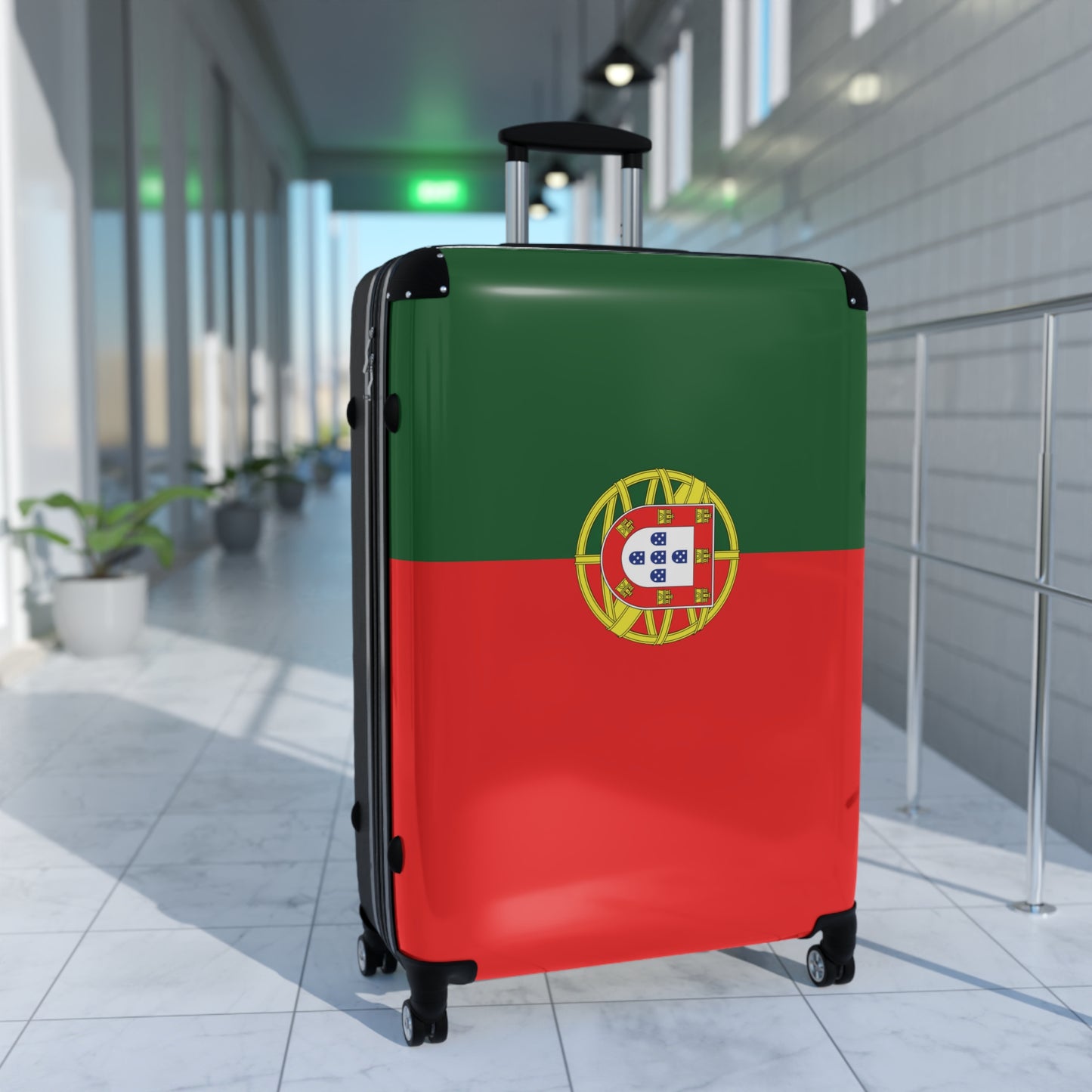Portugal Flag Inspired Suitcase