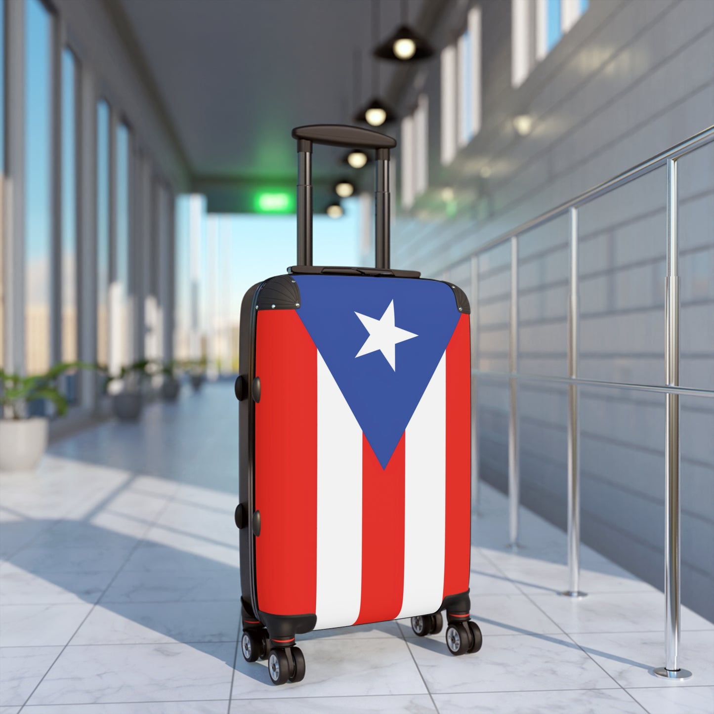 Puerto Rico Flag Inspired Suitcase