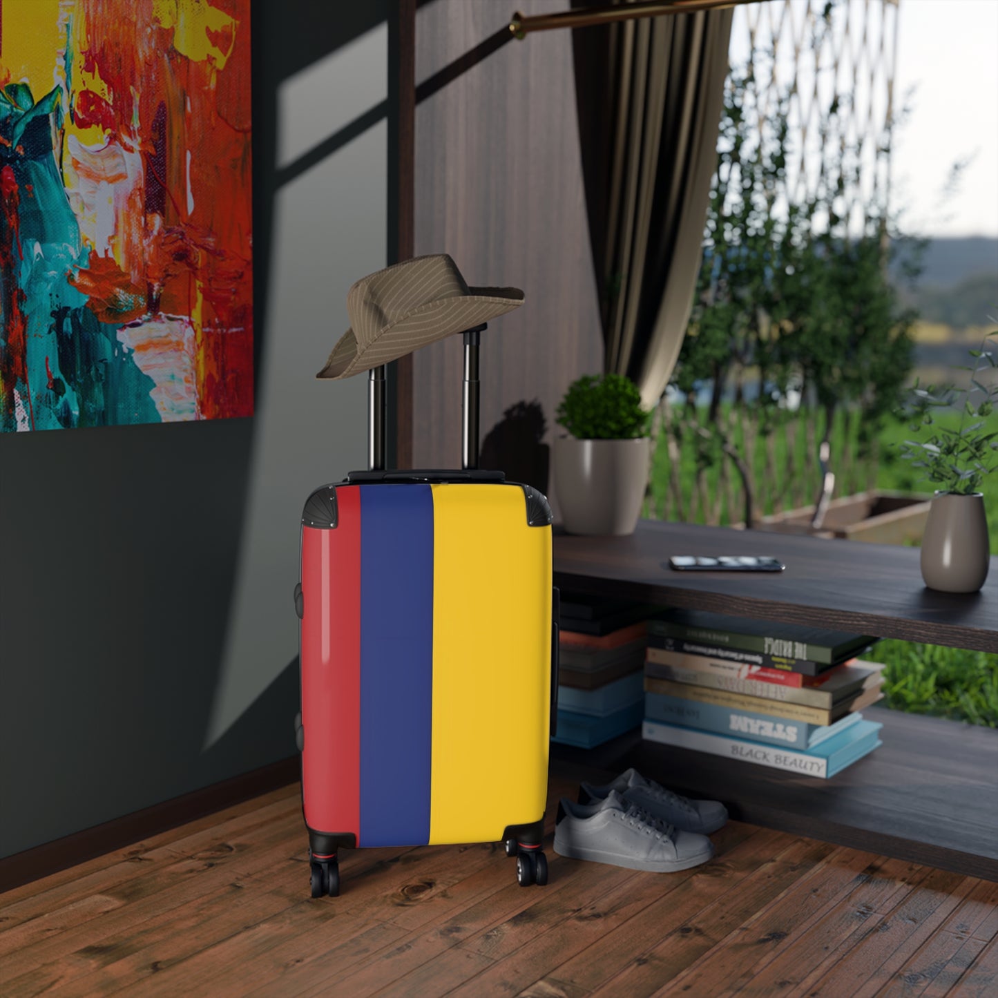 Colombia Flag Inspired Suitcase