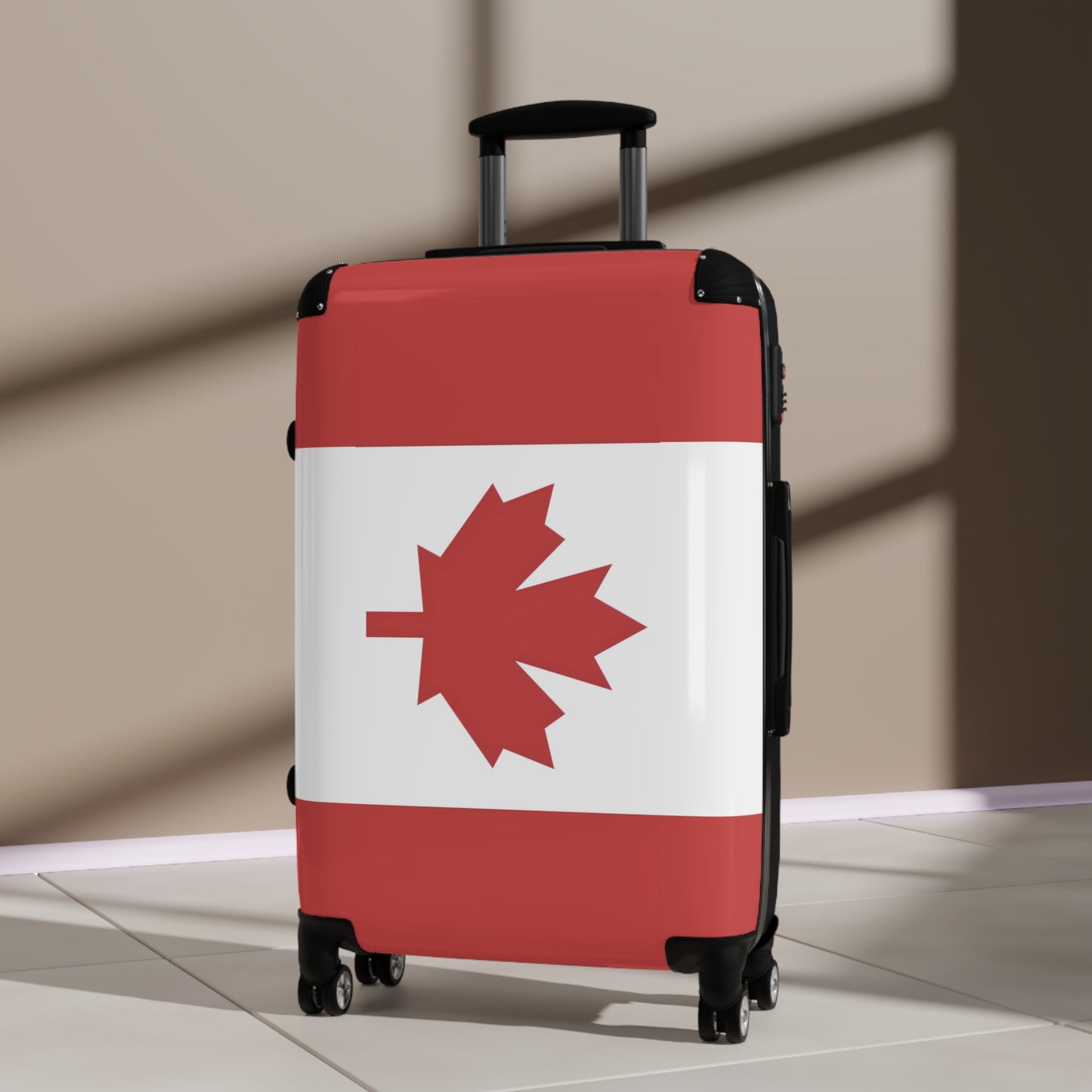 Canada Flag Inspired Suitcase