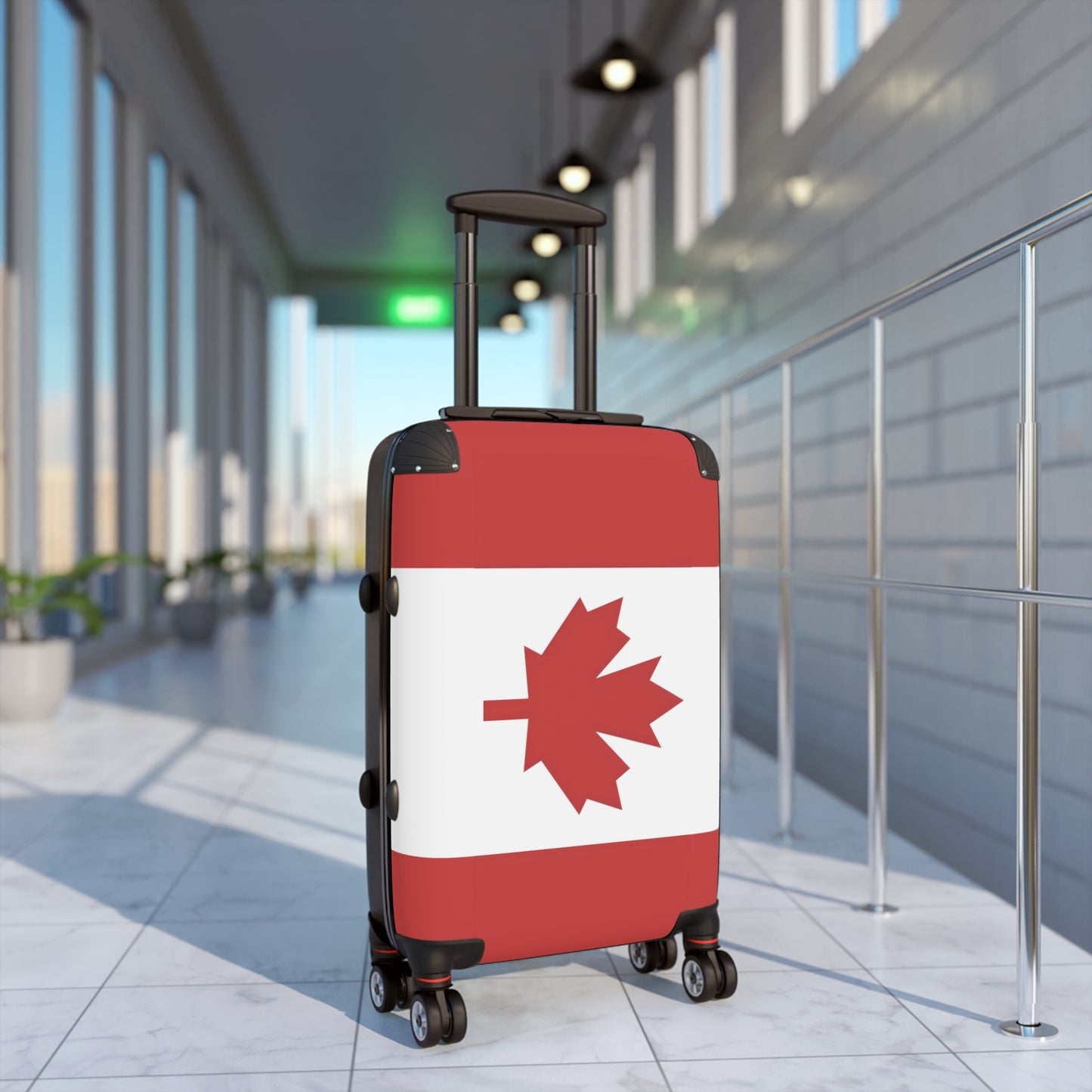 Canada Flag Inspired Suitcase