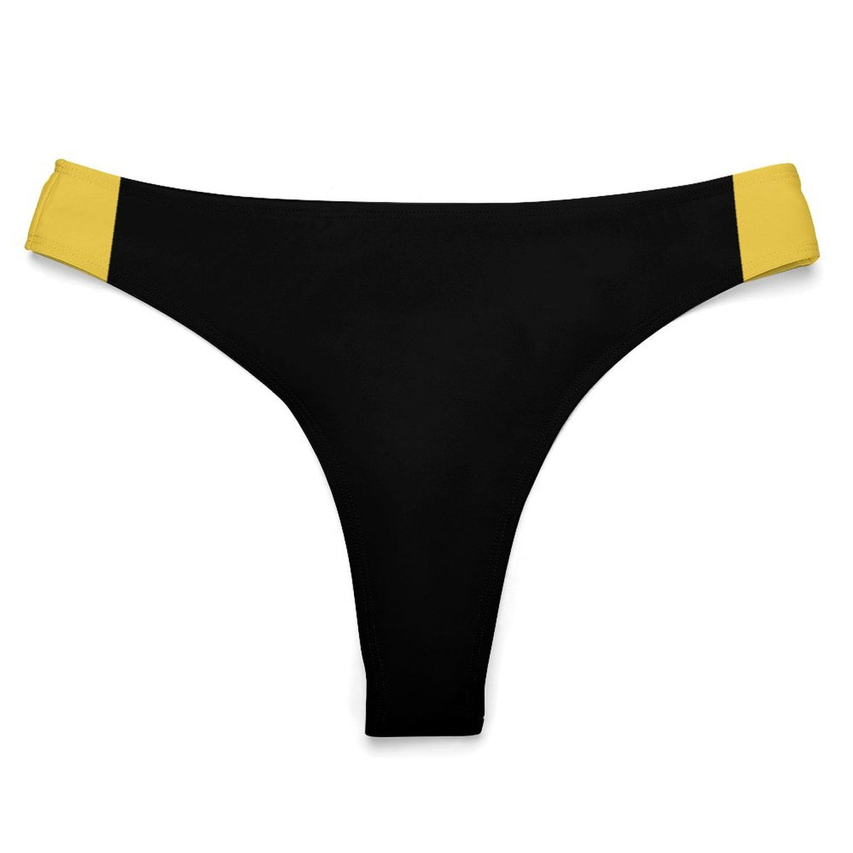 Thin Gold Line Flag Inspired T-Back Thong Bikini