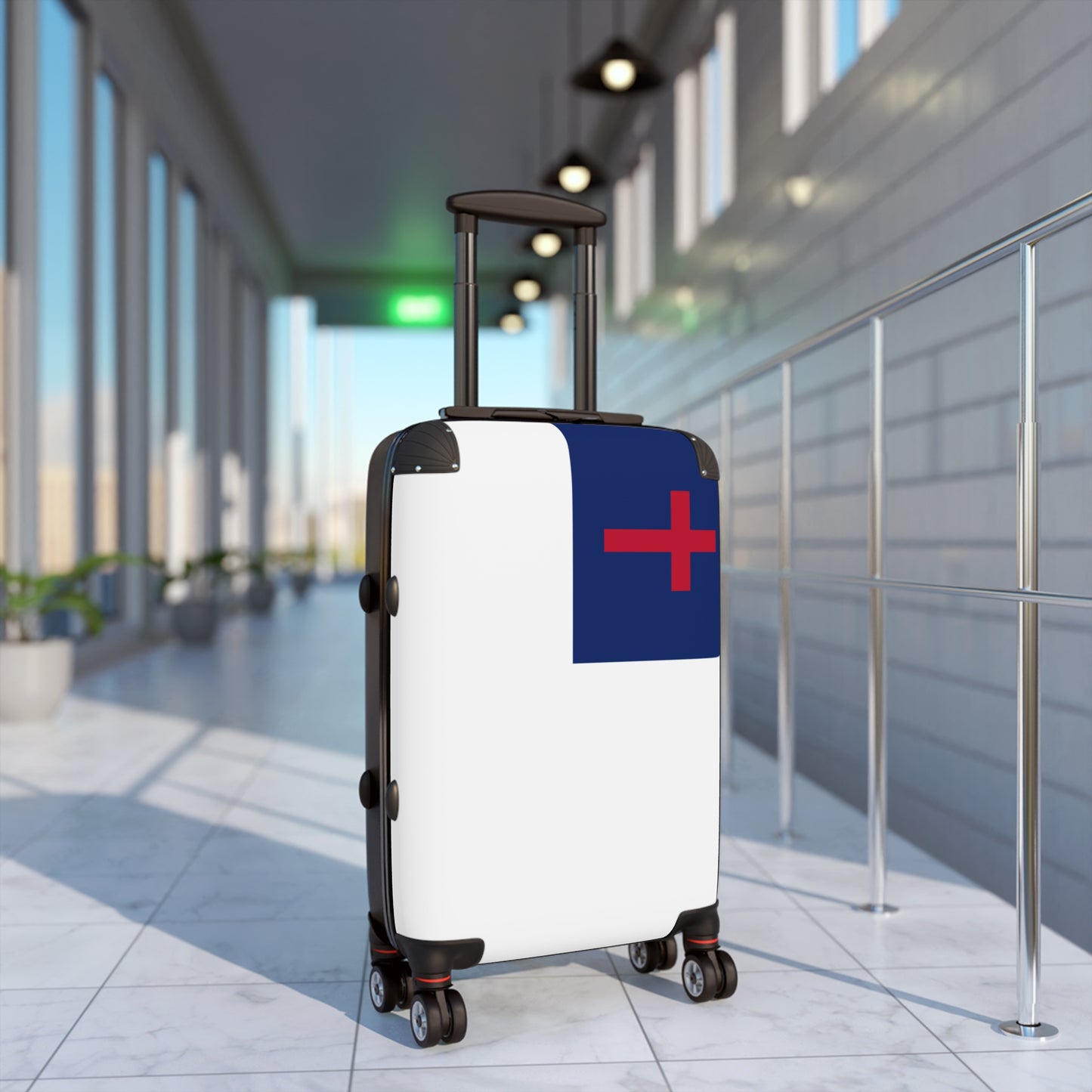 Christian Flag Inspired Suitcase