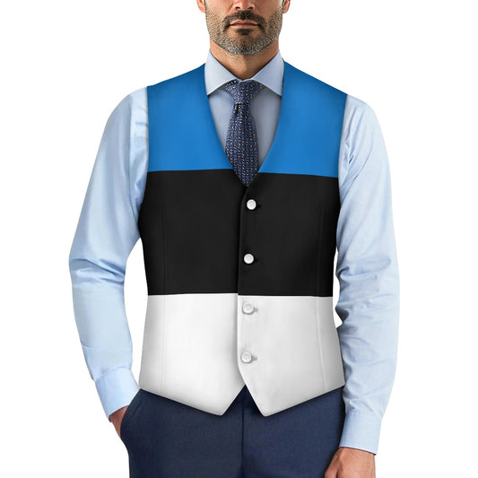 Estonia Flag Suit vest jacket