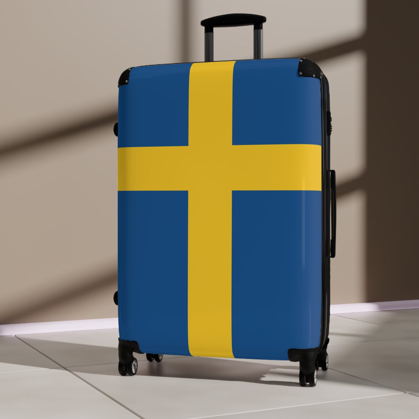 Sweden Flag Inspired Suitcase