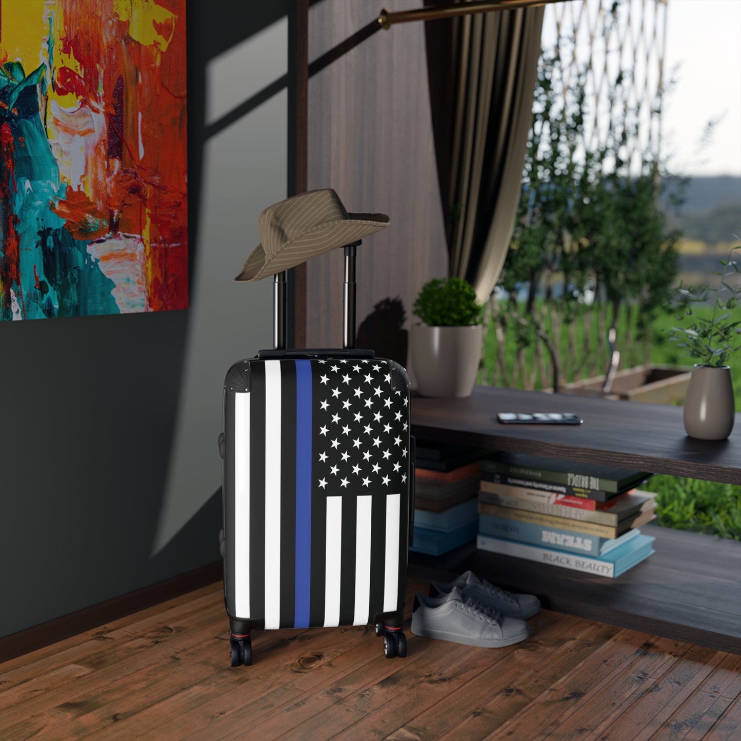 Thin Blue Line Flag Suitcase