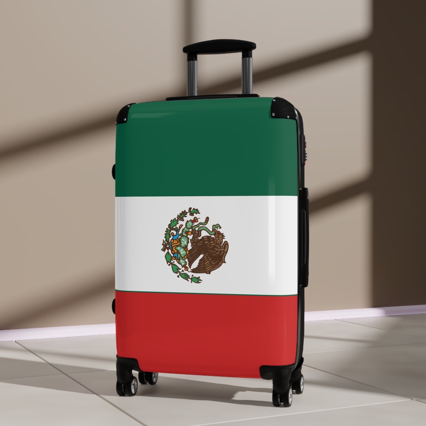 Mexico Flag Inspired Suitcase