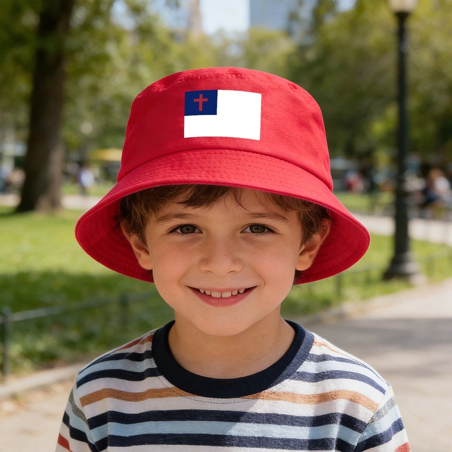 Christian Flag Design Kids’ Bucket Hat | Ships from USA