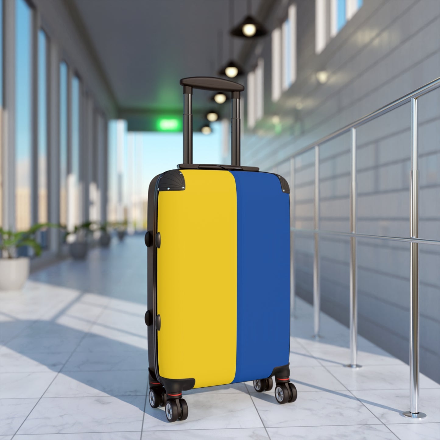 Ukraine Flag Inspired Suitcase