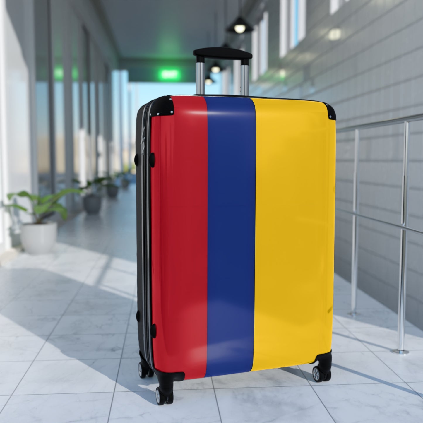 Colombia Flag Inspired Suitcase