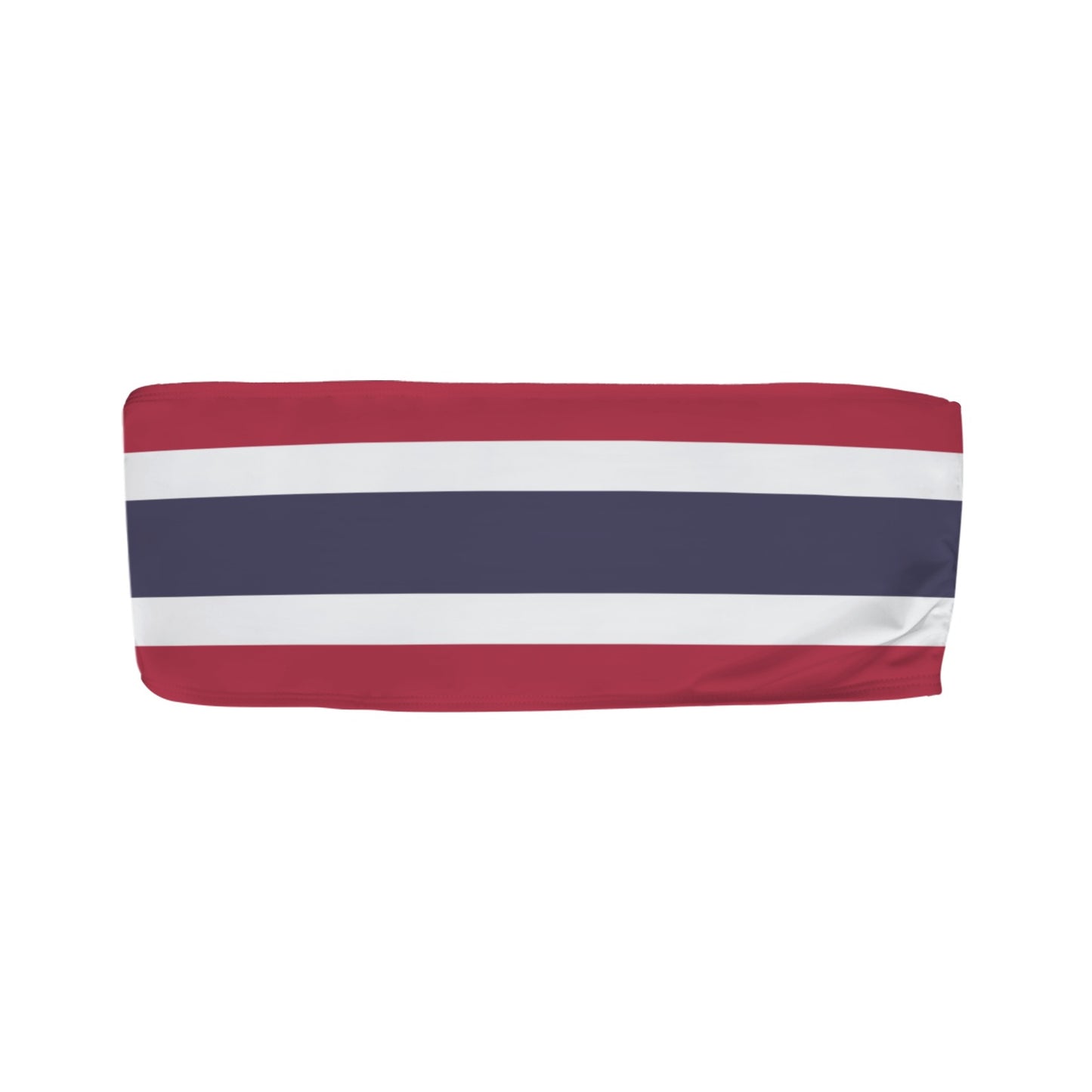 Thailand Flag Inspired Bandeau Tube Bikini Top