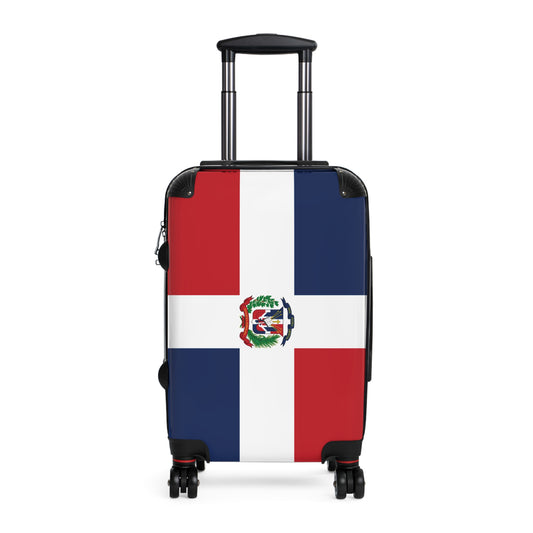 Dominican Republic Flag Inspired Suitcase