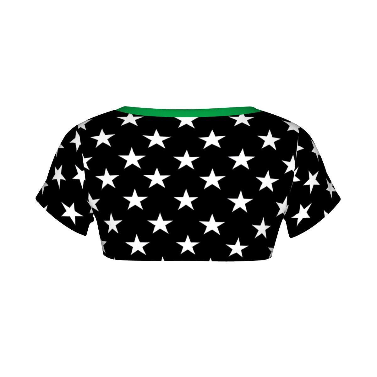 Thin Green Line Flag Inspired Women's 1/2 Cut Short Sleeve T-Shirt