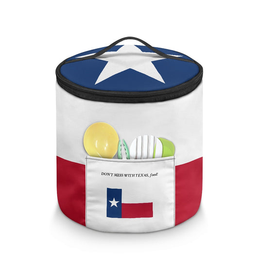 Texas Flag Inspired "Don't Mess With Texas Food" Electric Pressure Cooker Insulation Bag