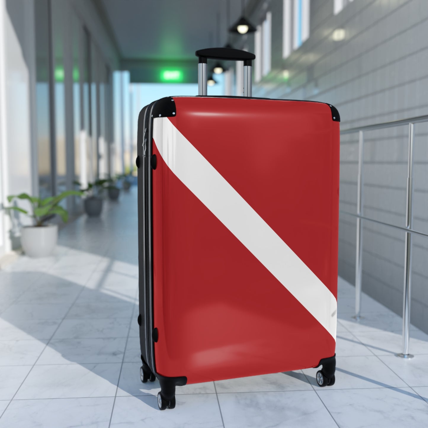 Diver Down Flag Inspired Suitcase
