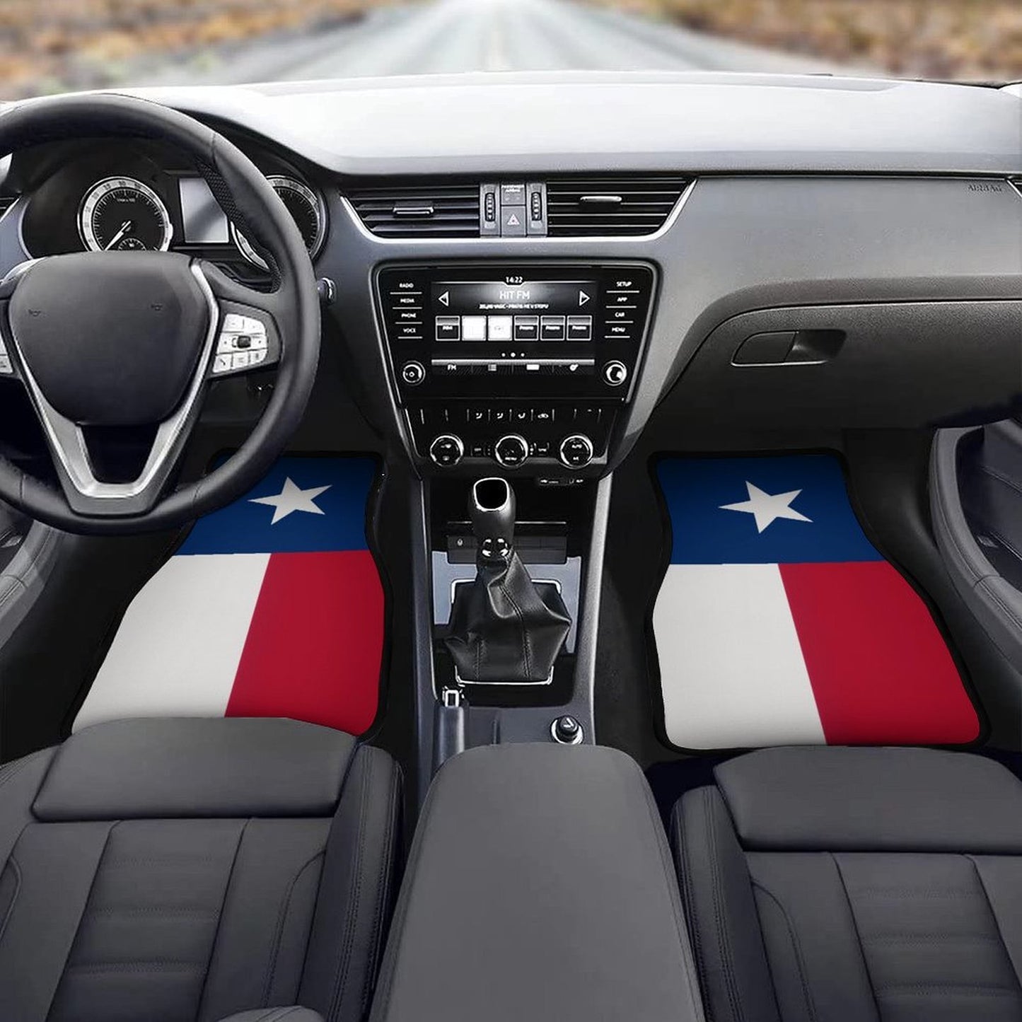 Texas Flag Inspired Car Floor Mats(4pcs)