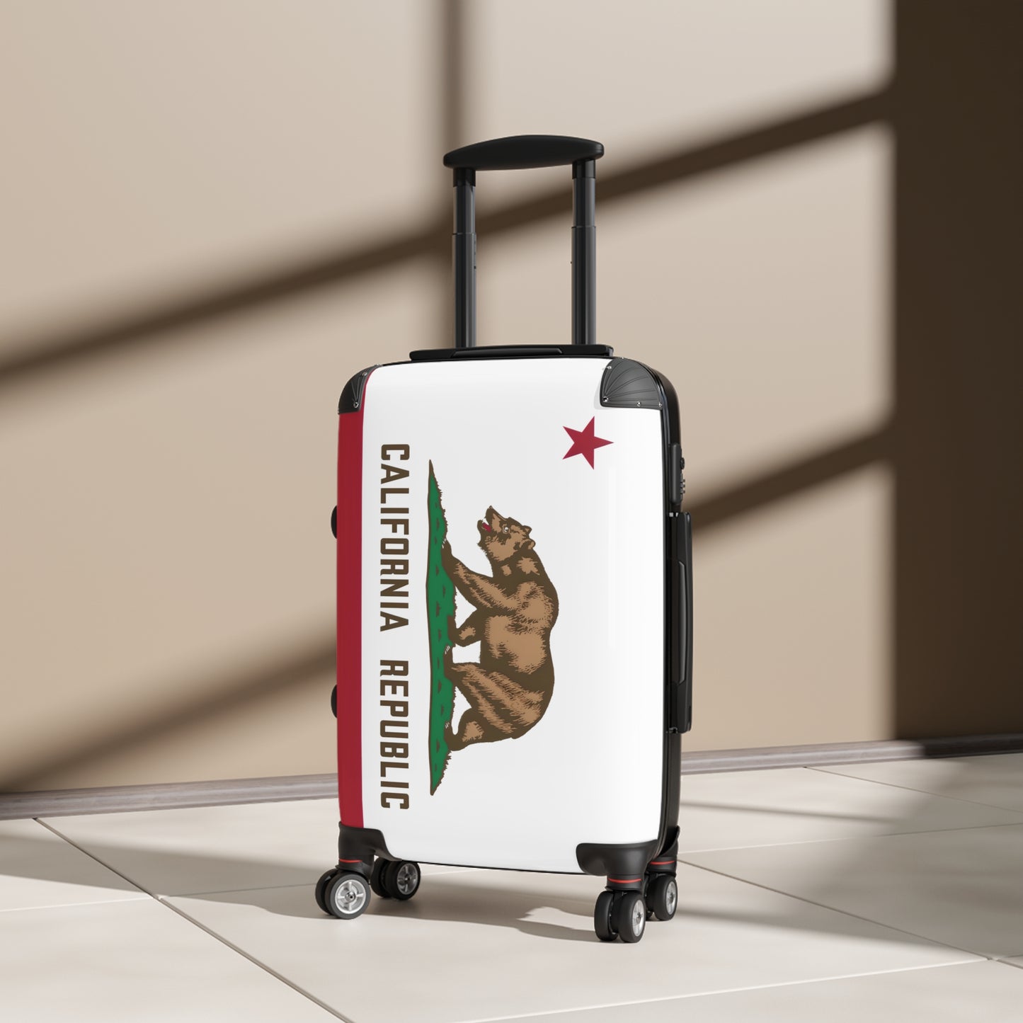 California Flag Inspired Suitcase