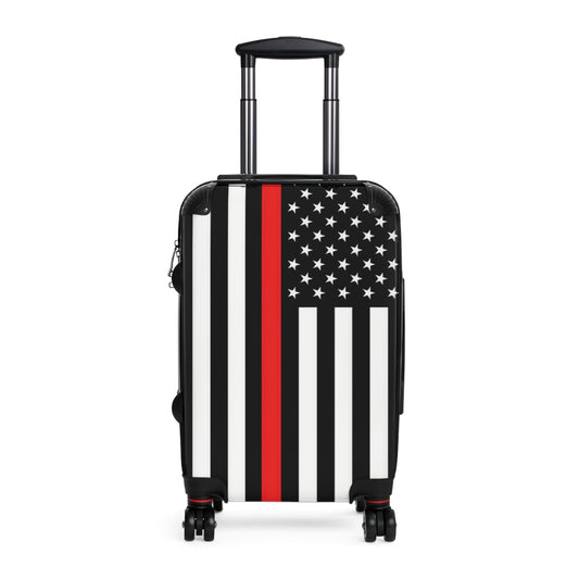 Thin Red Line Flag Suitcase
