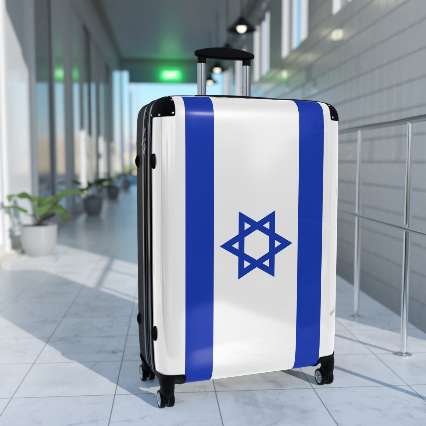 Israel Flag Inspired Suitcase