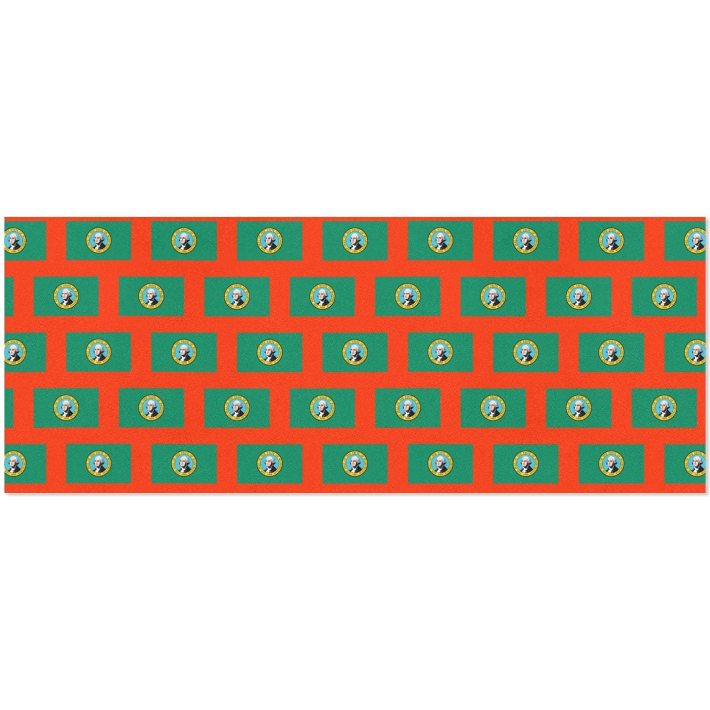 Washington Flag Inspired Custom Gift Wrapping Paper 58"x 22.5" (4 Rolls)