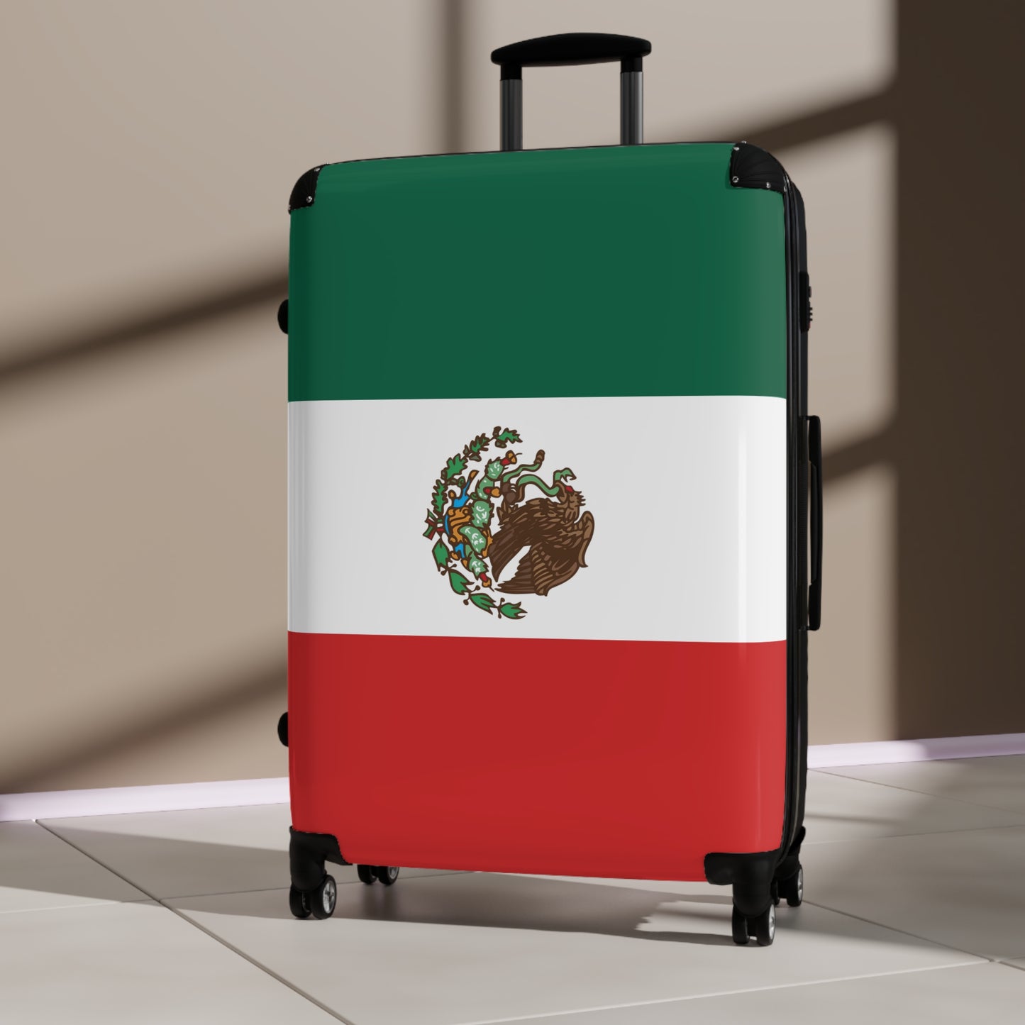 Mexico Flag Inspired Suitcase