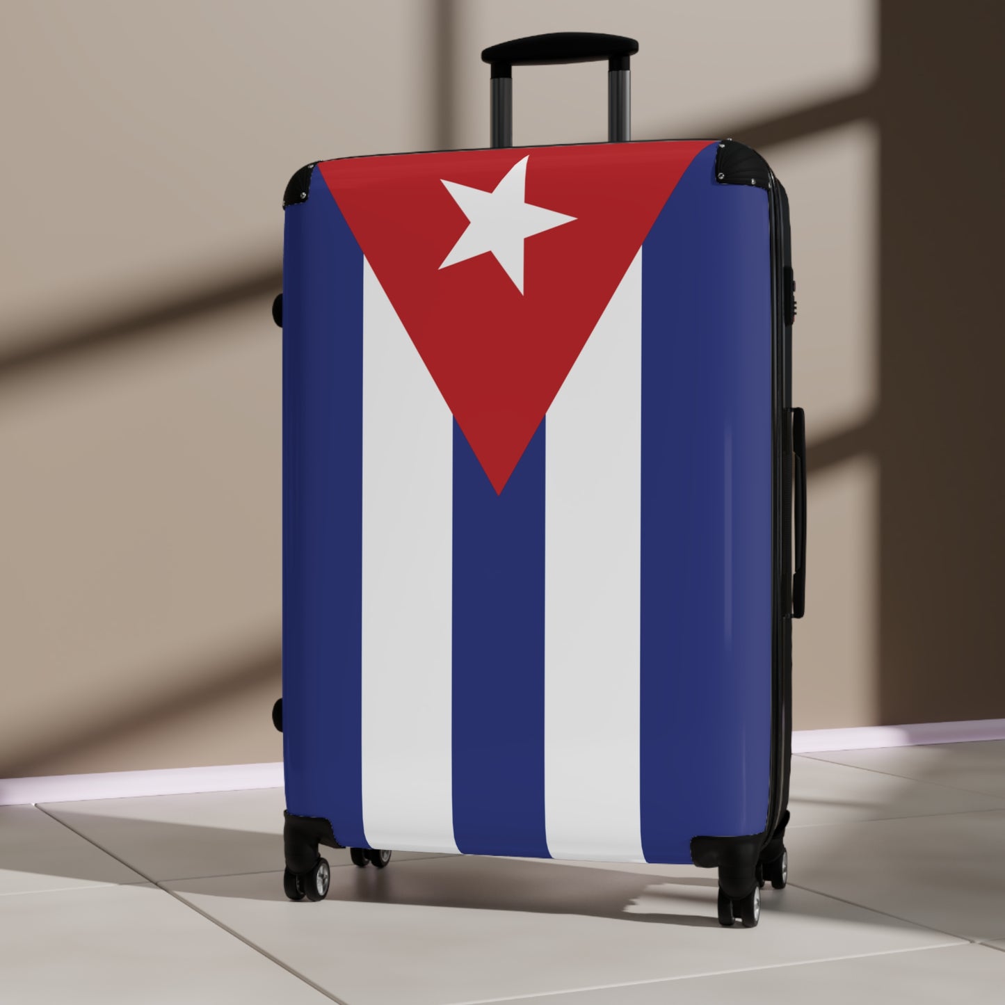 Cuba Flag Inspired Suitcase