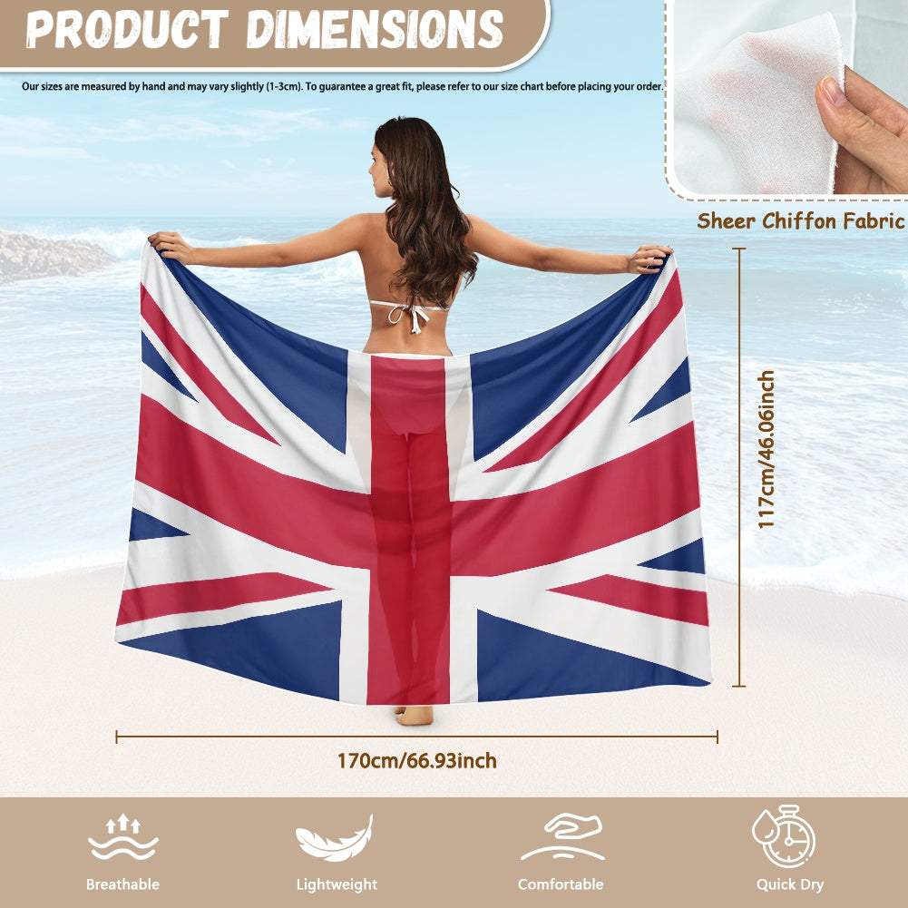 UK/Great Britain Flag Inspired Bikini Cover-Up