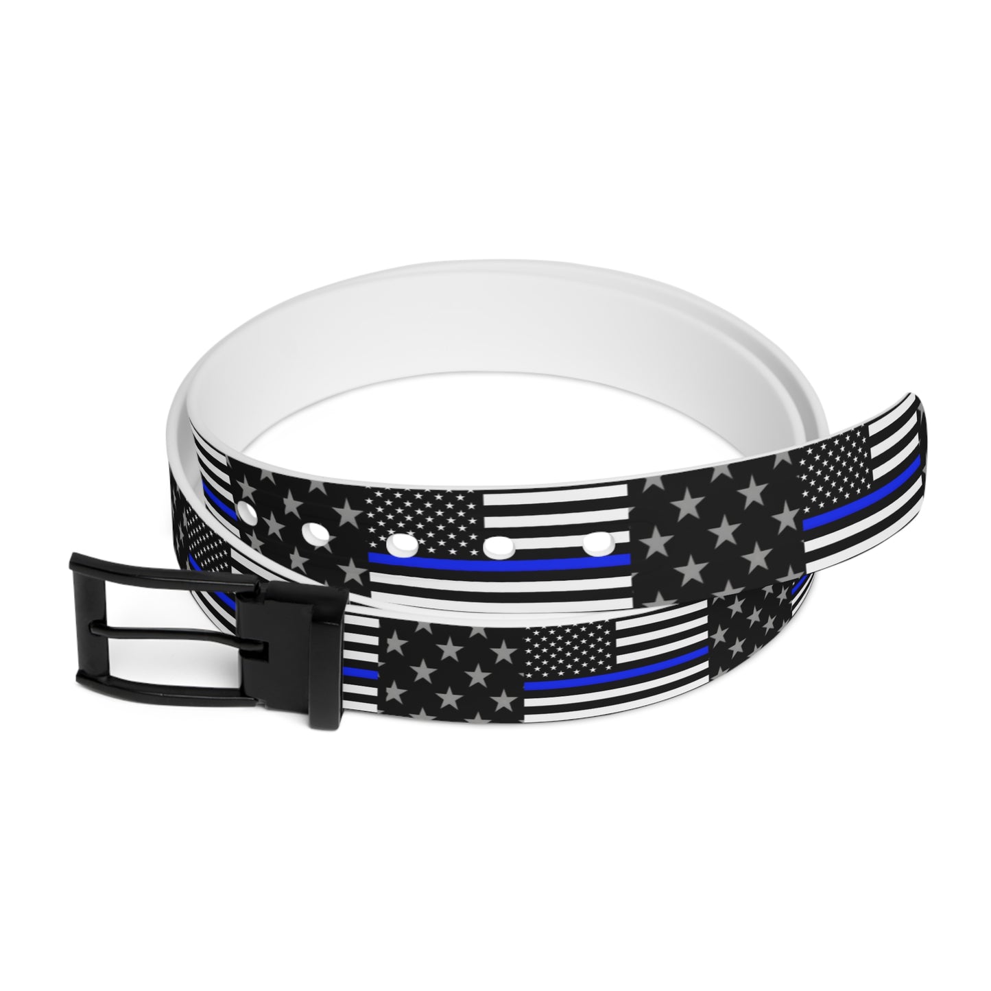 Thin Blue Line Flag Inspired Unisex Belt