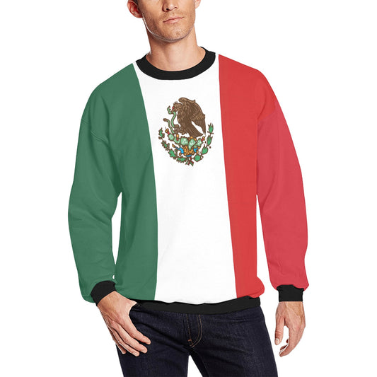 Mexico Flag Inspired Men's Fuzzy Sweatshirt | Ships from USA