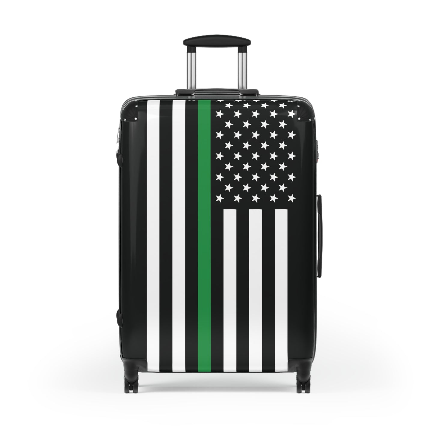 Thin Green Line Flag Inspired Suitcase