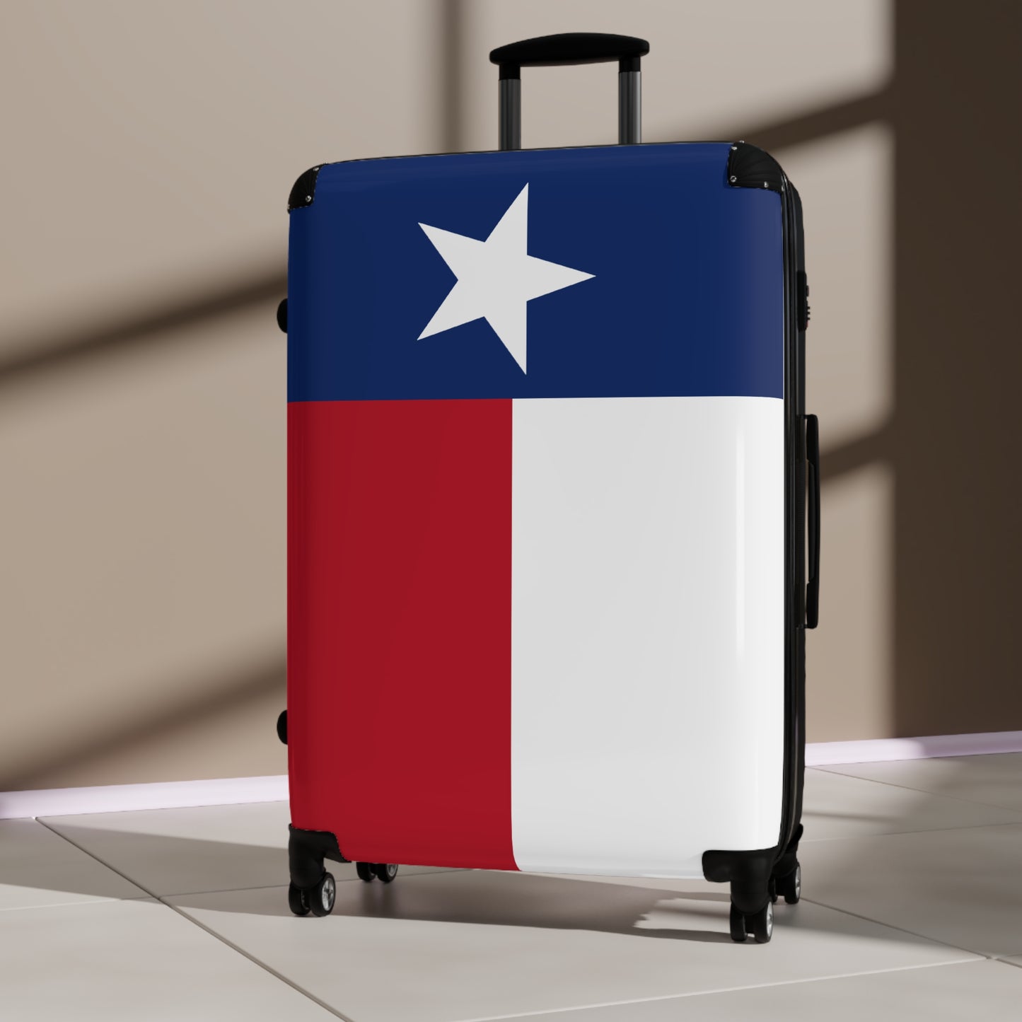 Texas Flag Inspired Suitcase