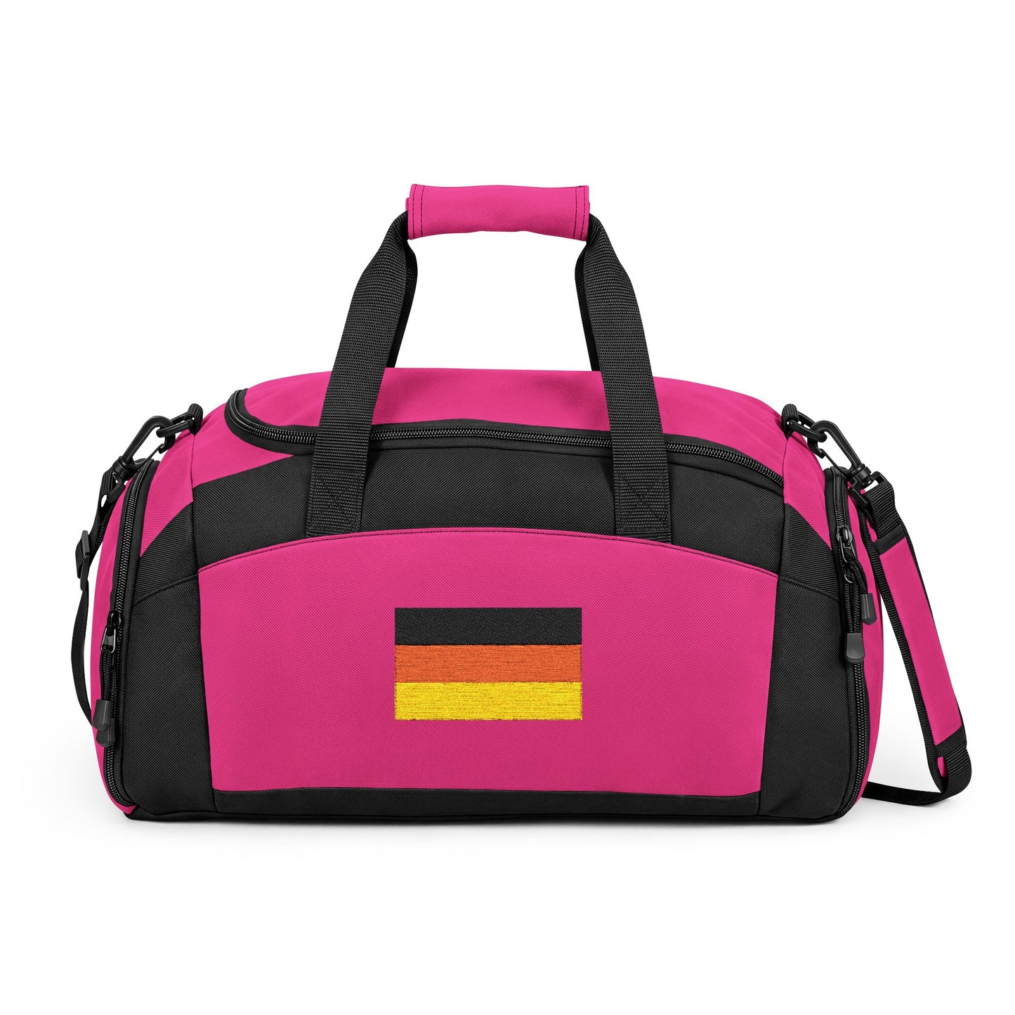 Germany Flag Gym Bag — Black Duffle with Embroidered Germany Flag