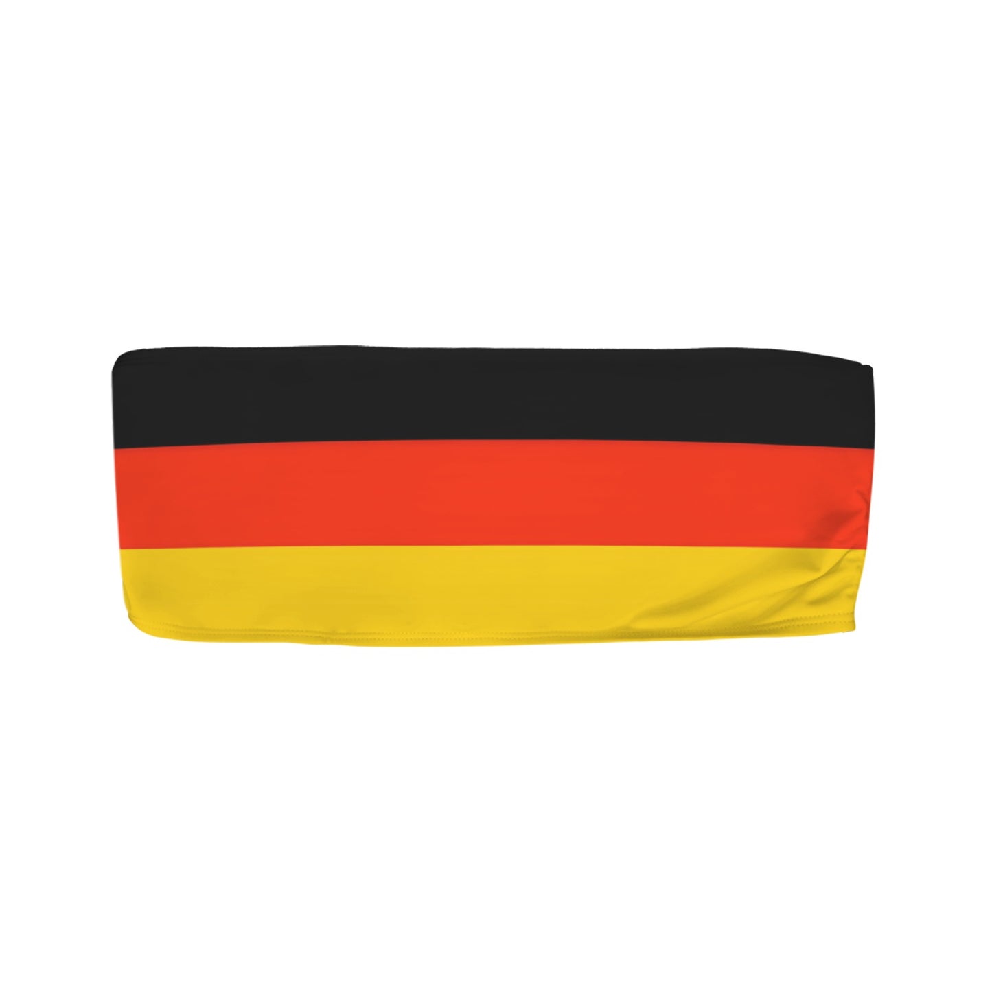Germany Flag Inspired Bandeau Tube Bikini Top