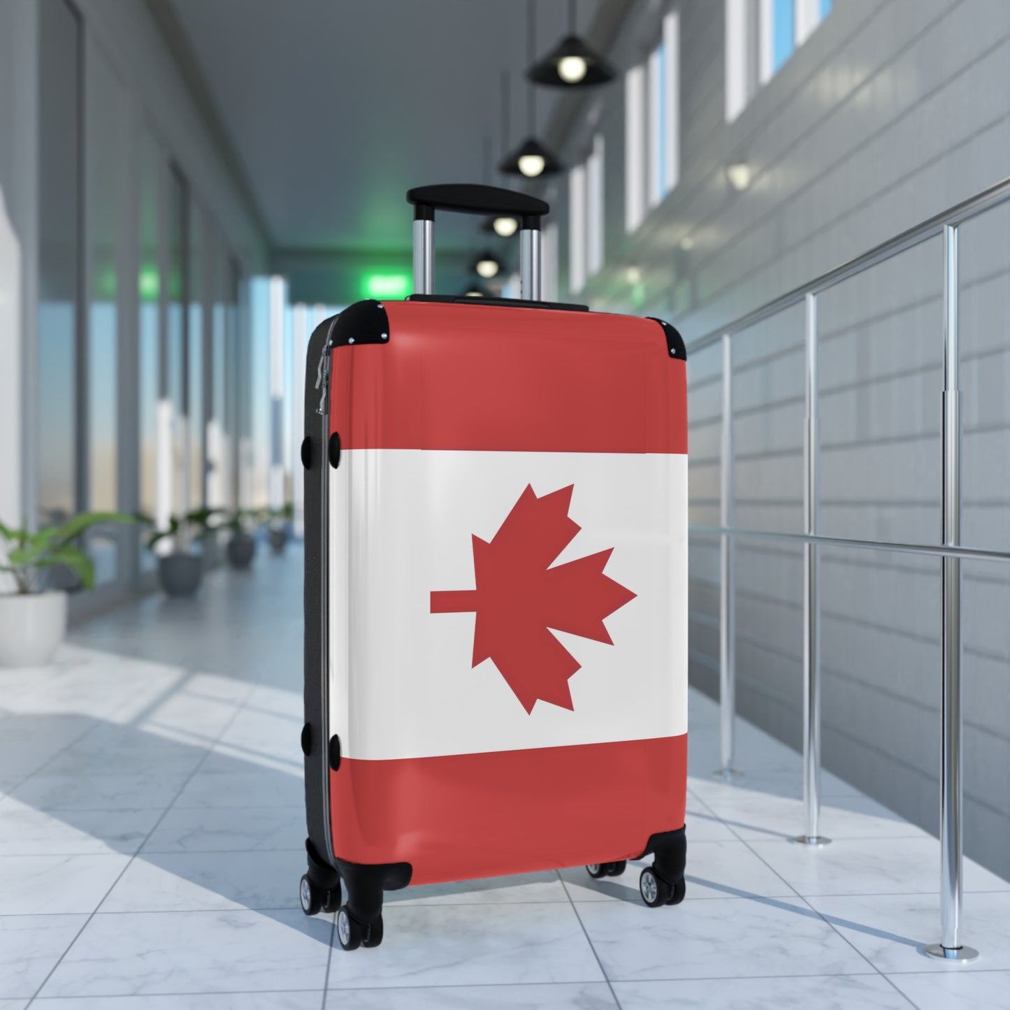 Canada Flag Inspired Suitcase
