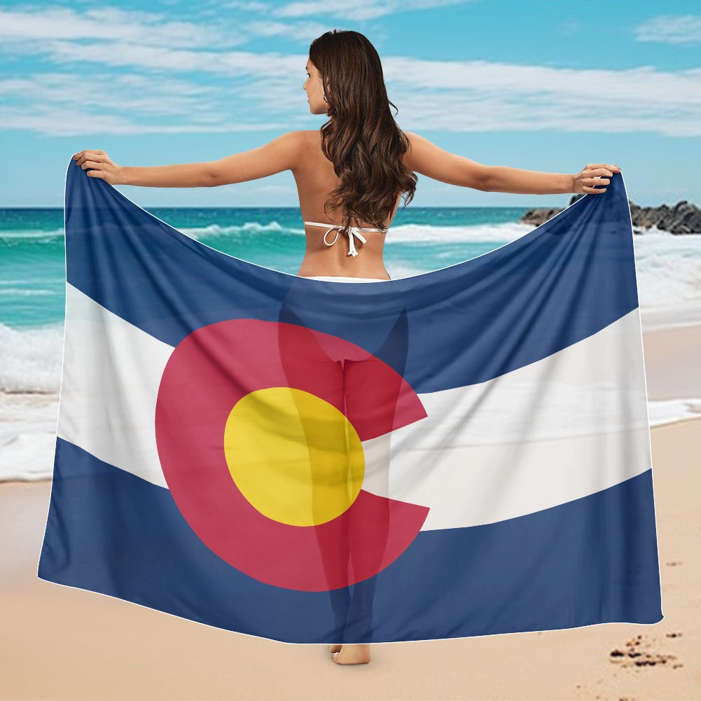Colorado Flag Inspired Bikini Cover-Up