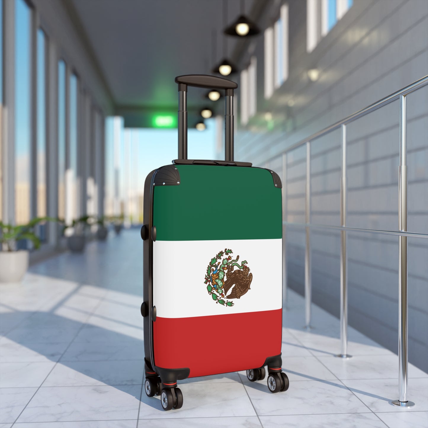 Mexico Flag Inspired Suitcase