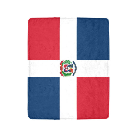Luv My Flag blanket featuring the Dominican Republic flag design.