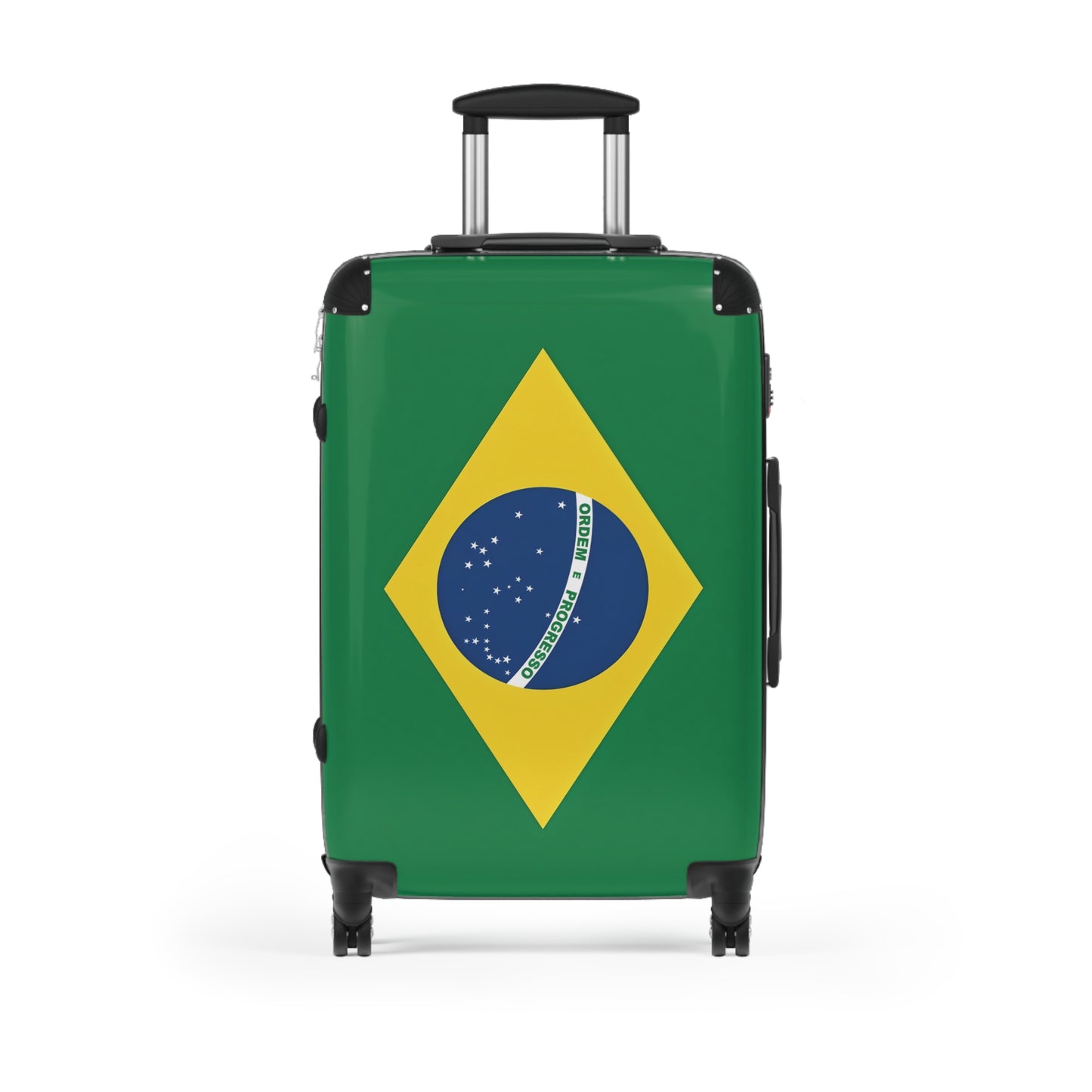 Brazil Flag Inspired Suitcase