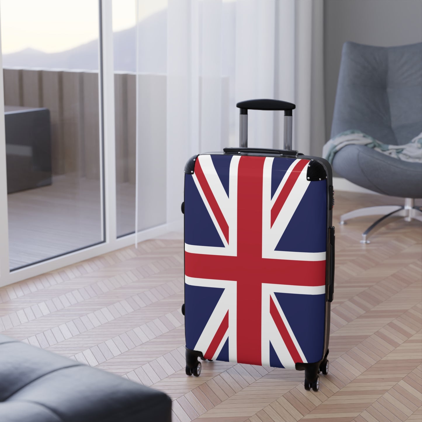 UK/Great Britain Flag Inspired Suitcase