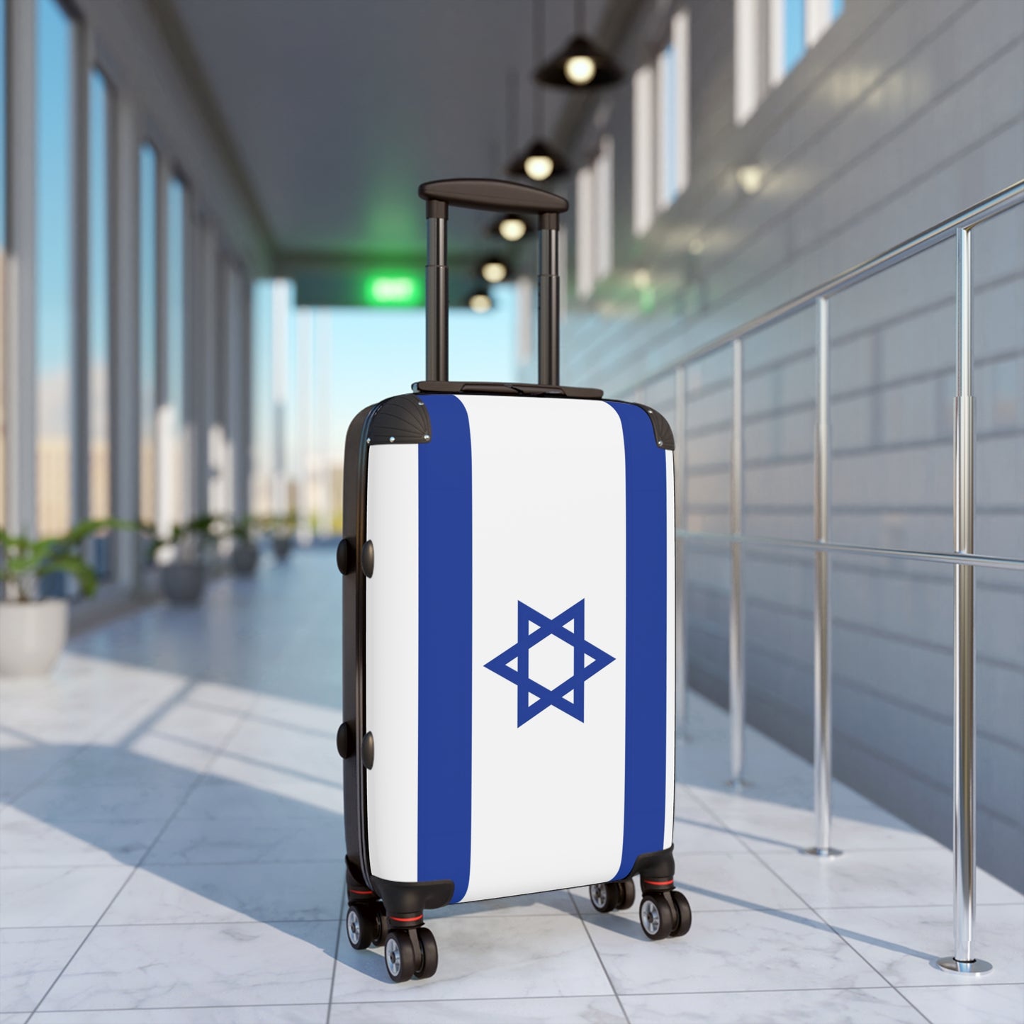 Israel Flag Inspired Suitcase